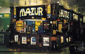 Mazur taxi booth and office at the airport